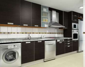 Arch. Viz. Building in Baleares St., Valencia (kitchen, option 1)