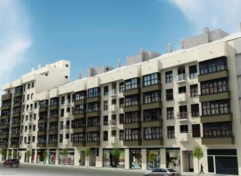 Arch. Viz. Building in Baleares St., Valencia (exterior, 2)