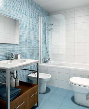 Arch. Viz. Building in Baleares St., Valencia (bathroom, option 2)