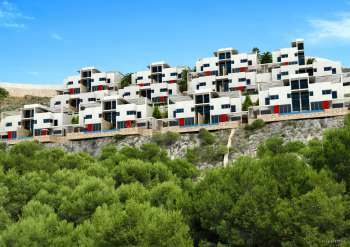 Arch. Viz. Houses. Monte Azul. Cullera (integración con foto)