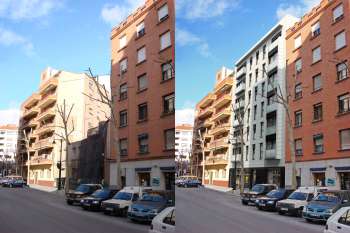 Arch. Viz. Santa Rosa Building. Valencia (integration/comparison 1)