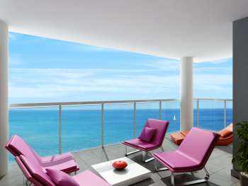 Arch. Viz. Viña del Mar Building. Benidorm (terrace)