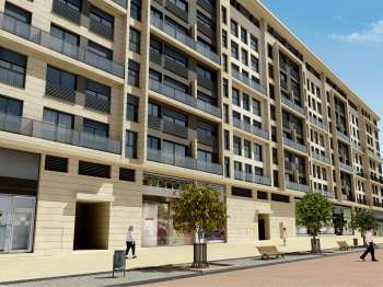 Arch. Viz. Building in Valencia Ave., Castellón (exterior, 2)