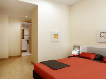 Arch. Viz. Building in Valencia Ave., Castellón (interior, main bedroom, 2)