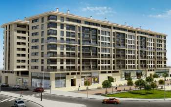 Arch. Viz. Building in Valencia Ave., Castellón (exterior, 1)