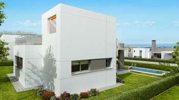 Arch. Viz. Houses in Nova Polop. Alicante (exterior, type 1, 2)