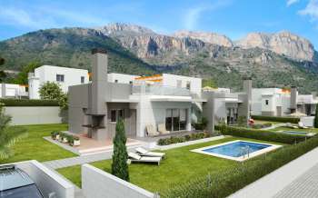 Arch. Viz. Houses in Nova Polop. Alicante (exterior, type 2, 1)