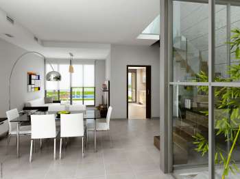 Arch. Viz. Houses in Pobla de Vallbona. Valencia (salón, 2)