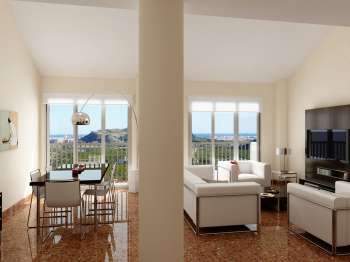 Arch. Viz. Building in Gilet. Valencia (living room, 2)