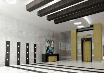 Arch. Viz. Villajoyosa Class Building, Alicante (hall, 1)