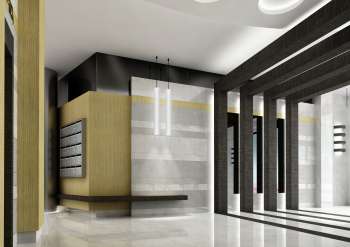 Arch. Viz. Villajoyosa Class Building, Alicante (hall, 3)