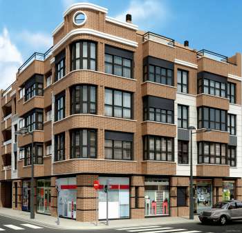 Arch. Viz. Building in Valencia (exterior, 2)