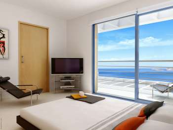 Infografía Unifamiliares Spuig de Mar, Ibiza (interiores, 6, habitación principal)