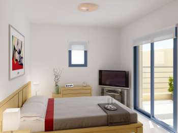 Infografía Unifamiliares Spuig de Mar, Ibiza (interiores, 8, habitación principal 2)