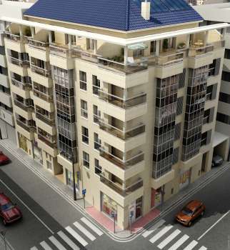 Infografía Edif. en C/Francisco Moreno. Valencia (exterior, 3)