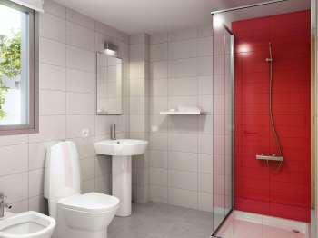 Unifamiliares en Nova Polop. Alicante (baño secundario, opción 2)