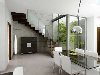 Infografía Unifamiliares en Pobla de Vallbona. Valencia. (salón, 1)