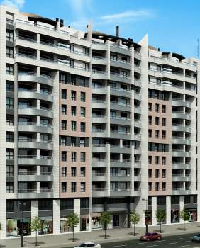 Infografía Edif. Les Arts 2, Av. Francia, Valencia (exterior, 2)