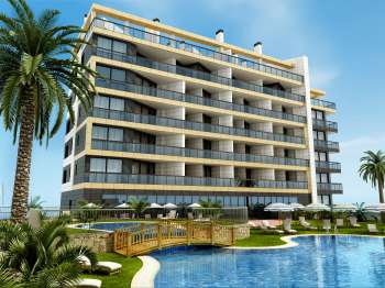 Infografía Edif. Villajoyosa Class, Alicante (exterior, 3, piscina)