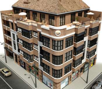 Infografía Edif. en Valencia (exterior, 3)