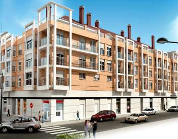 Infografía Edif. en C/Gaspar Aguilar, Valencia (exterior, 1)