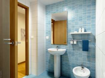 Infografía Edif. en C/Gaspar Aguilar, Valencia (baño secundario, 1)